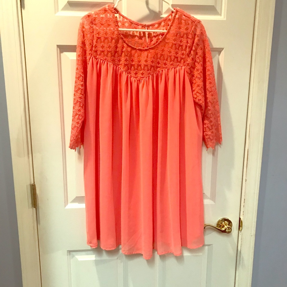 Peach maternity tunic